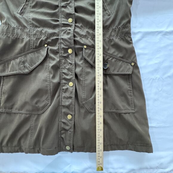 1 Madison Expedition Women's Faux Fur Trim Hood Parka Jacket Green Size Large - Picture 8 of 12